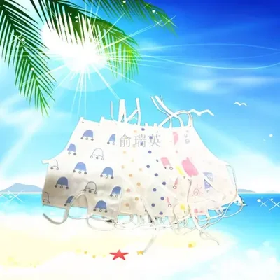 حزام بطن على شكل تاج من الشاش مكون من 6 طبقات للأطفال والرضع، حزام بطن من القطن برباط، حزام بطن مستدير مع أقدام مرفقة