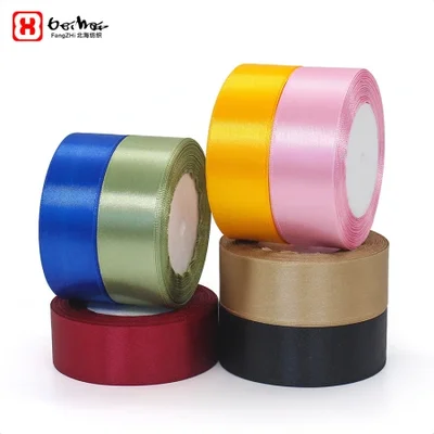 مصنع الجملة 3 سنتيمتر أشرطة تغليف الهدايا واسعة الشريط ، أشرطة حزام الديكور الزفاف ، أشرطة الحرير والأقواس