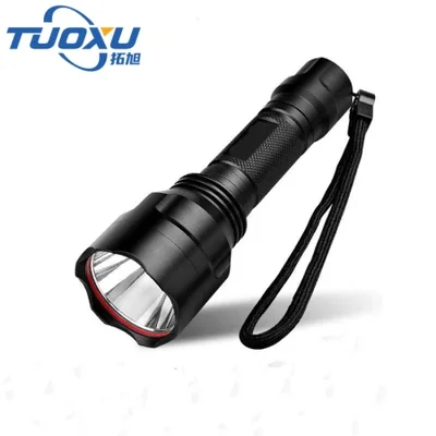Hot-selling C8 rechargeable high-intensity flashlight, ultra-bright long-range night cycling light, outdoor household waterproof LED light