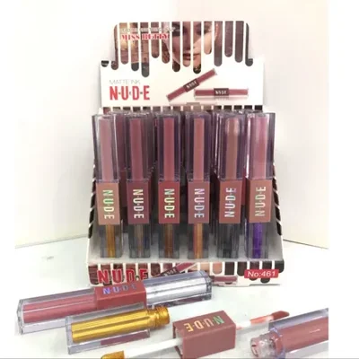 NO:461 12色不沾杯哑光唇彩+12色绚丽水眼影(可订制)1