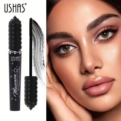 USHAS cross-border bestseller in stock beauty mascara: Waterproof, non-smudging, three-dimensional makeup shaping, thick and curling
