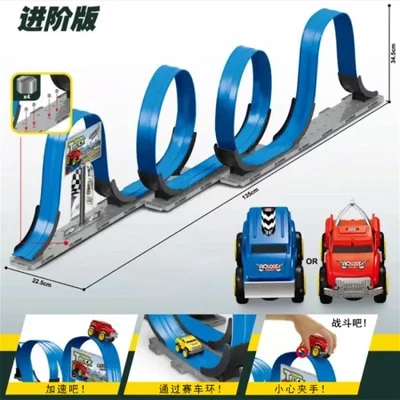 Children's anti-gravity track car educational assembly toy DIY inertial rebound magnetic suspension racing car cross-border wholesale