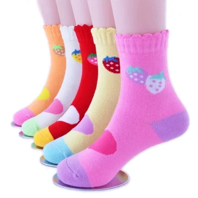 Children's cartoon socks, spring and autumn cotton socks for kids, autumn and winter cotton socks for boys and girls, mid-calf children's socks