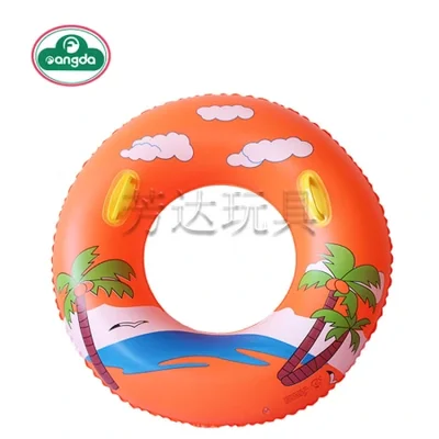 Factory direct supply of thickened children and adults swimming rings with handles, inflatable letter ABC shell water rings wholesale