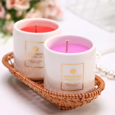 شموع معطرة، شمع الصويا المصنوع يدويًا بدون دخان، عطر غرفة النوم، عرض رومانسي ومبتكر، هدية عيد ميلاد، شموع معطرة