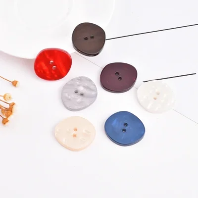 Irregular resin buttons, coat buttons, versatile decorative clothes, irregular-shaped accessories, windbreakers, shirts, sweaters, women's buttons
