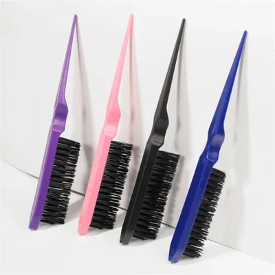 【 بيع بالجملة 】 أمشاط بلاستيكية ذات ذيل مدبب، أمشاط تصفيف الشعر الطويلة والقصيرة