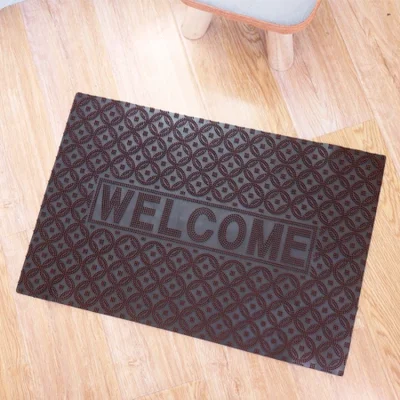 Hot-selling recommendation: Household double-sided dust removal bathroom anti-slip mat PLT finished foot mat custom disinfection PVC entrance mat
