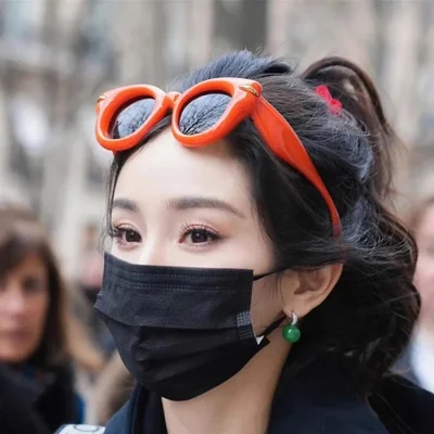 نظارات شمسية مزخرفة جديدة للهيب هوب عبر الحدود، نظارات شمسية ذات إطار كبير ذات جودة عالية وشخصية، نظارات شمسية عصرية لحفلات الرقص