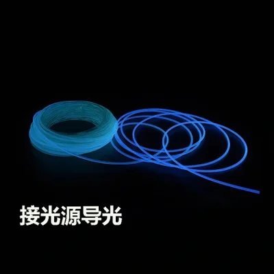 يقوم شريط الألياف الضوئية الموجه للضوء بإصدار الضوء من جانب الجسم بأكمله.