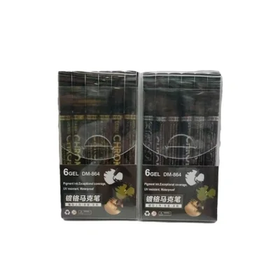 Metal chrome-plated marker pens, rose gold touch-up pens, silver car mirror electroplating