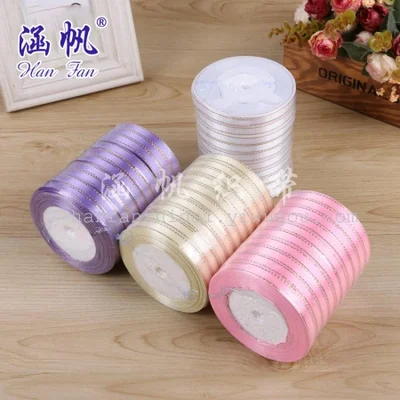 مبيعات المصنع مباشرة من مكونات أغطية الرأس المصنوعة من مادة البوليستر ذات الحافة الذهبية وشريط الساتان ومعالجة الفراشة والتخصيص