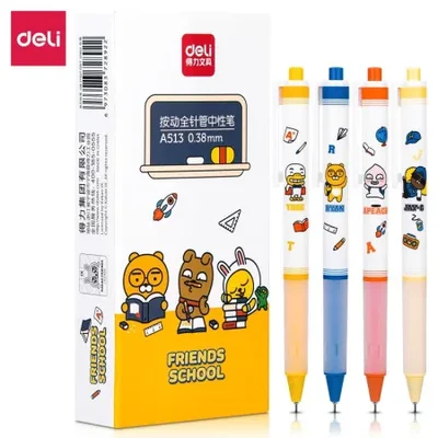 قلم جل للطلاب Deli A513KaKaoFriends 0.38 مم أنبوب إبرة كامل