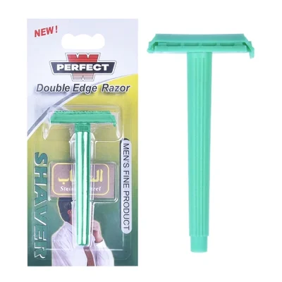 شفرات الحلاقة المصنوعة من الفولاذ الكربوني ذات الوجهين الأكثر مبيعًا في مصنع Jipai وماكينات الحلاقة البلاستيكية الخاصة للرجال