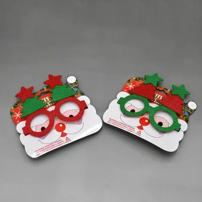 زينة عيد الميلاد ورأس السنة الجديدة، نظارات للفتيات، هدايا عيد الميلاد، أغطية الرأس، حفلات بناء الفريق، ألعاب تنكرية مضحكة، دعائم للصور