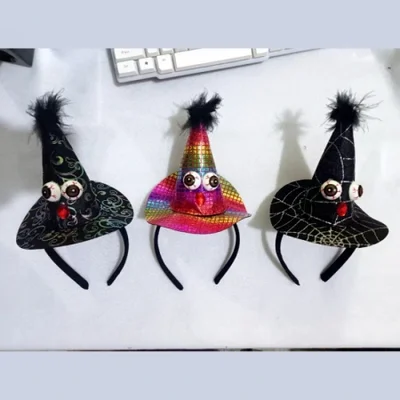 عصابات رأس الهالوين الجديدة وعصابات الرأس الريفية للأطفال ومواد تزيين الحفلات من الأقمشة الأوروبية والأمريكية على أمازون