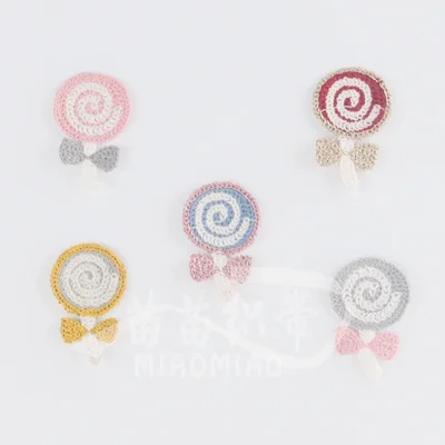 Wholesale of new diy handmade hair accessory materials, woolen knitted embroidery pieces, fabric patches, clothing, accessories, shoes and hats, and personalized embroidery pieces