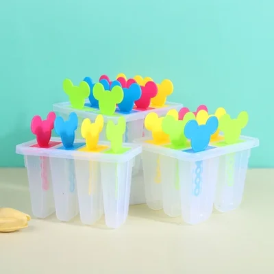 Creative cartoon cute ice film ice cube, transparent 4/6/8-cube Popsicle ice cream, summer cool ice film ice cube wholesale