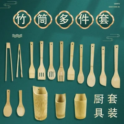 ملاعق الخيزران، ملاعق الخيزران، أواني المطبخ، مجموعات أدوات المائدة المنزلية الخيزران، الجملة، أدوات المائدة القابلة للتحلل