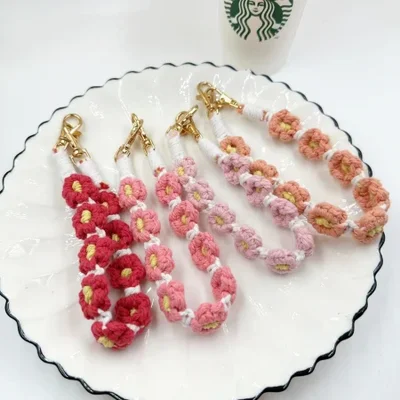 حبل كوب ماء ديزي منسوج يدويًا من البوهيمي الأكثر مبيعًا عبر الحدود، حبل معلق محمول، حزام مقبض كوب الماء الرياضي