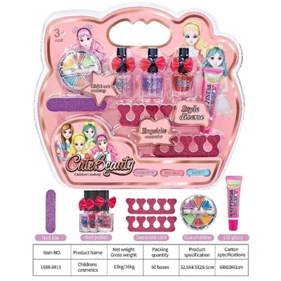 Cross-border children's cosmetics toy sets, birthday gifts for girls, princess makeup boxes for girls and children, Amazon