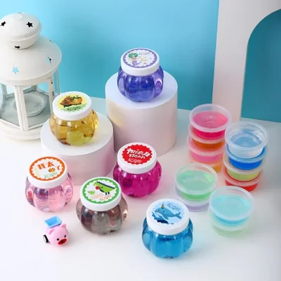 Pumpkin bubble wrap large can colored clay kindergarten educational handicraft toy diy non-sticky hands