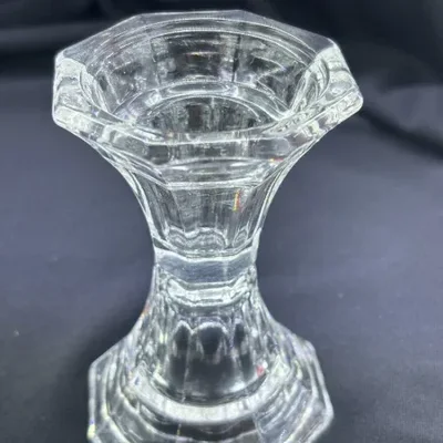 European retro crystal relief glass candlesticks, creative home decoration items, scented candles, candlesticks, popular decoration