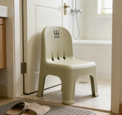 كرسي مسند ظهر بلاستيكي للأطفال من MSR، كرسي صغير سميك للأطفال، مقعد مضاد للانزلاق لرياض الأطفال