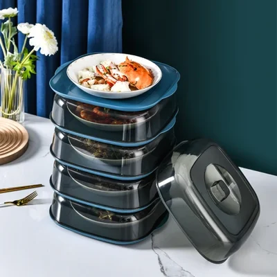 New type of insulated vegetable cover for household kitchen, with a dust-proof cover and multiple layers of leftover food, insect-proof and food organization cover