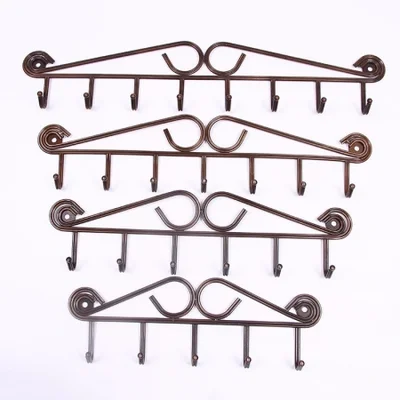 New flat iron hook metal hook storage, a best-selling anti-vintage clothing and hat hook on Taobao