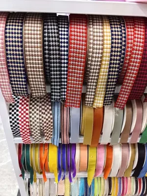 Exquisite double-sided handcrafted ribbons, retro checkered fabric ribbons, flower ribbons, colorful ribbons, hair ornaments, bow accessories, ribbons and webbing