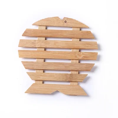 Bamboo heat insulation mat, table mat, household teacup mat, plate mat, simple bowl mat, clay pot mat, Nan bamboo hollow mat