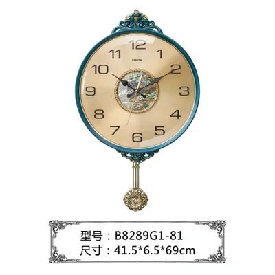 2025 New wooden wall clock, living room table clock, pendulum clock, simple, fashionable, quiet household clock and decorative items