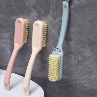 فرشاة أحذية ذات مقبض طويل، فرشاة ذات شعيرات ناعمة متعددة الوظائف، عجائب تنظيف الأحذية، تنظيف الأحذية، متينة منزلية، فرشاة أحذية للمبيت