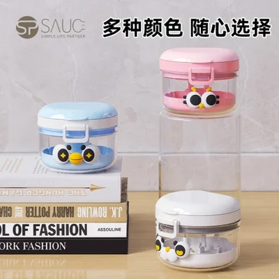 صندوق تقويم مقاوم للغبار على الطريقة اليابانية، صندوق تنظيف طقم الأسنان، المثبات، صندوق تخزين، المثبات، صندوق تقويم الأسنان مع مرآة