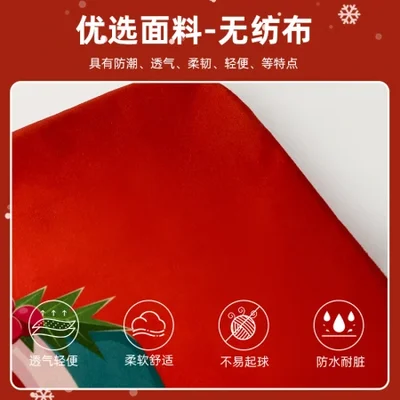 TEMU non-woven fabric Christmas chair covers, European and American holiday decorations, new printed Christmas chair covers