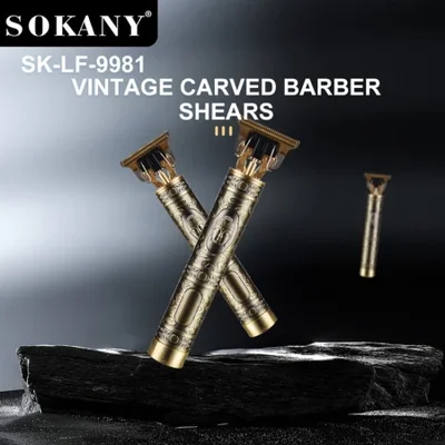 تصدير التجارة الخارجية SOKANY9981 ماكينة قص الشعر، ماكينة قص كهربائية، ماكينة قص الشعر، ماكينة قص كهربائية احترافية قديمة، مجموعة ماكينة حلاقة الشعر