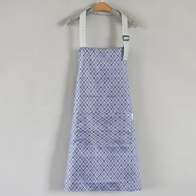 مريلة صيفية رفيعة للمطبخ المنزلي مقاومة للماء والزيوت، ملابس عمل قابلة للتعديل للتعليق على الرقبة