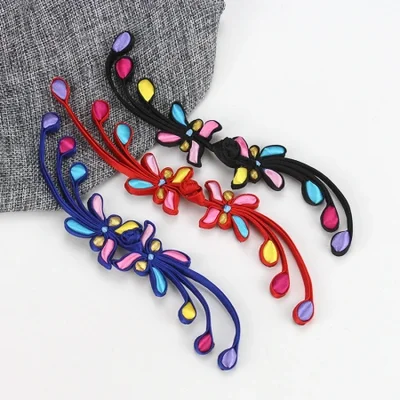 Chinese trend handmade cheongsam cloth buckle long tail butterfly handmade button Cheongsam Tang suit decorative button 1