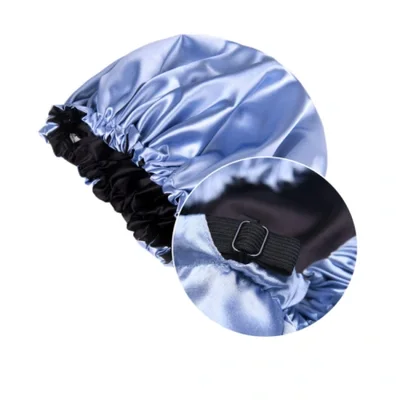 توريد عبر الحدود قبعات النوم ذات اللون الصلب Ding، وقبعات النوم عالية المرونة تشبه الحرير مع الأشرطة، وأغطية الشعر الواقية للأطفال، والمصنعين