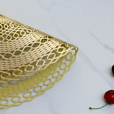 مفارش أطباق دائرية مجوفة، ديكور منزلي فاخر خفيف على الطراز الأوروبي، مفارش طاولة PVC مقاومة للماء والزيت، وسادات عازلة للحرارة، متعددة الوظائف