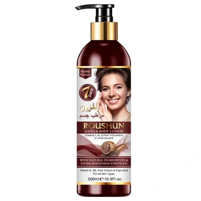 ROUSHUN Snails Body Lotion hydrates and moisturizes