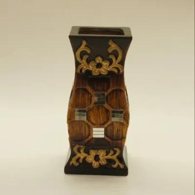 Low-temperature vase, antique vase, lacquered vase, Buddha Worship vase, 8-inch 20-centimeter vase, Golden castle vase, 34