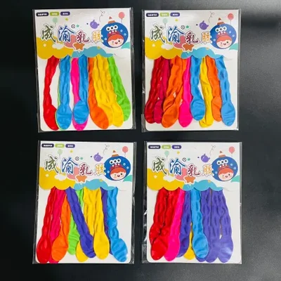 【 Zone 3-2 】 8-section balloons with hanging cards: 40 yuan per bag, 1200 yuan per piece. 8-section balloons with hanging cards: multi-color balloons in bags. Street stall opening. Wedding balloons: 1 yuan. Wholesale supply