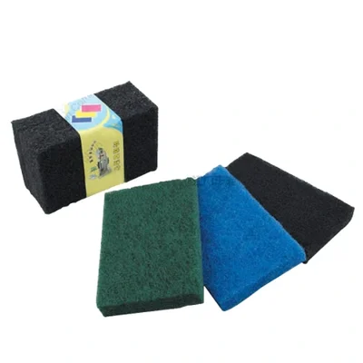 Direct sales from the manufacturer of sand-containing five-color scouring pads, which are hardened, wear-resistant and powerful for cleaning