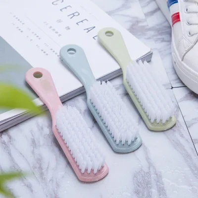 فرش بلاستيكية منزلية صغيرة لإزالة البقع والغسيل وتنظيف الأحذية وغسيل الأحذية والملابس والأحذية وفرش الأحذية ذات الشعيرات الناعمة العادية