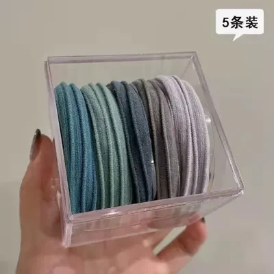 New best-selling Korean style trendy high-elasticity threaded hair tie, headband and rubber band