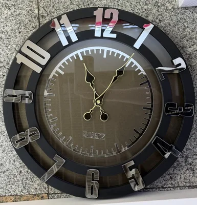 2025 New plastic glass wall clock, living room wall clock, pendulum clock, simple, modern, fashionable, quiet household clock, decorative items, clock, wall clock, 2025 new living room wall clock, wall clock, pendulum clock