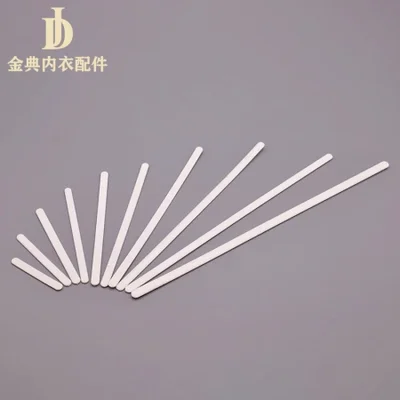 العظام البلاستيكية البيضاء عالية المرونة وعالية المتانة الملابس الداخلية الصدرية غطاء الجانب الجناح شفافة لينة PP المطاط العظام الملابس والاكسسوارات في الأوراق المالية