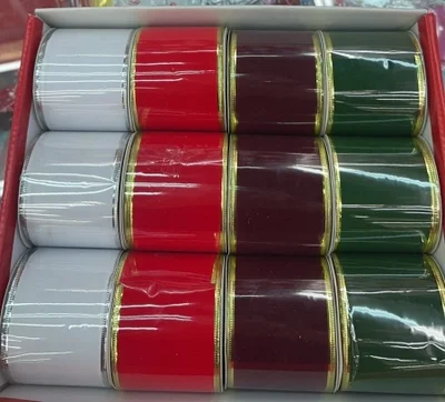 6.3cm edge-pressed velvet tape, festival gift packaging ribbon, wedding and Christmas